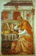 Sandro Botticelli St. Augustine oil